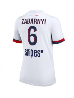 Ženski Nogometna dresi replika Paris Saint-Germain Illia Zabarnyi #6 Gostujoči 2025-26 Kratek rokav Ženski Nogometna dresi replika Paris Saint-Germain Illia Zabarnyi #6 Gostujoči 2025-26 Kratek rokav